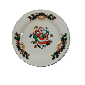Aroma vintage Santa with presents dinner plate
